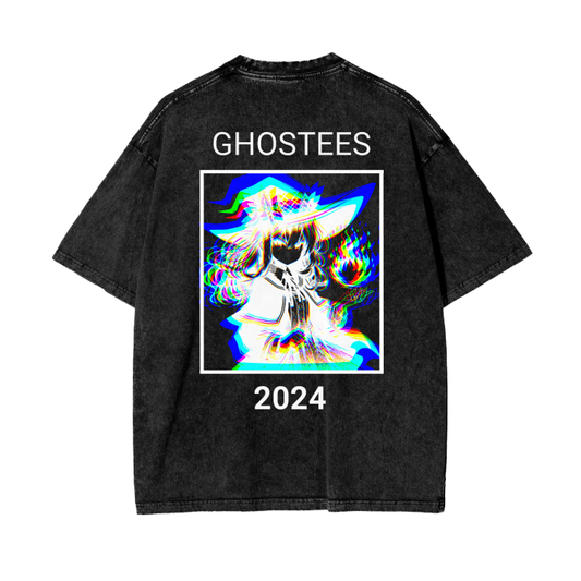 Vintage,T-Shirt,Drop Shoulder,Acid wash,Ghostees